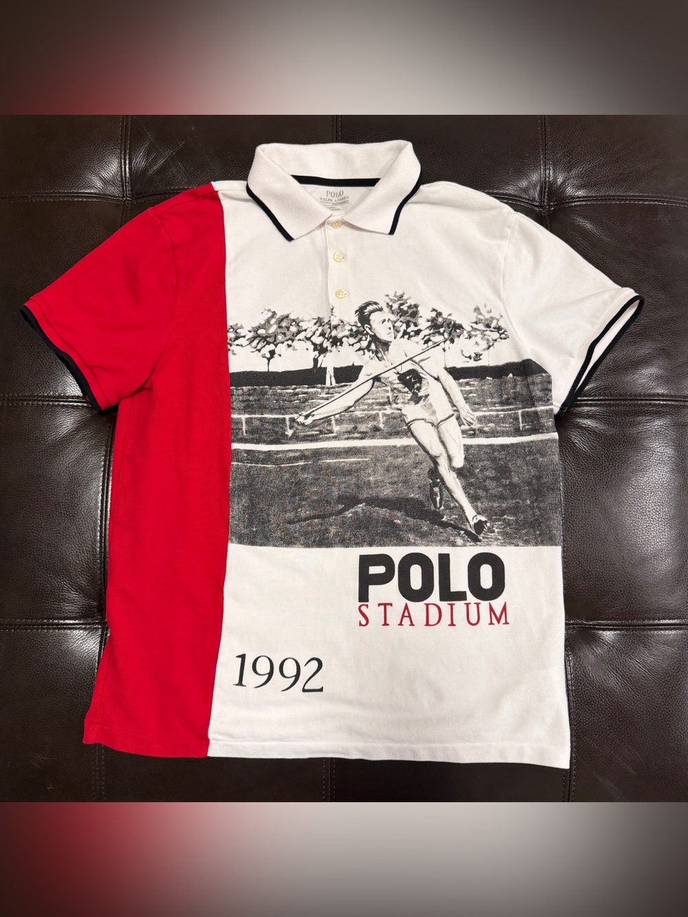 Polo Ralph Lauren 1992 Javelin P Wing Stadium ColorBlock Shirt Medium